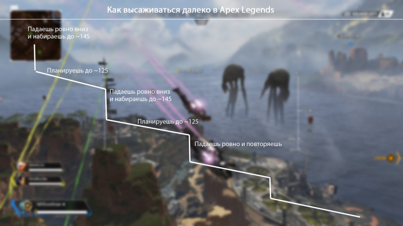 Как быстро приземлиться в Apex Legends Как быстро приземлиться в Apex Legends
