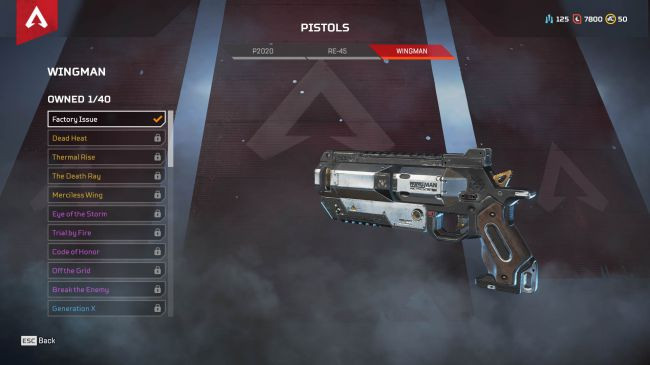 Apex Legends характеристики оружия, Пистолеты Apex Legends характеристики оружия, Пистолеты