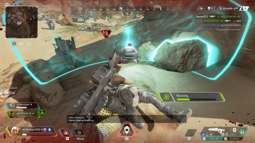 Apex Legends: руководство игры за Лайфлайн, Пассивная способность - Боевой медик Apex Legends: руководство игры за Лайфлайн, Пассивная способность - Боевой медик
